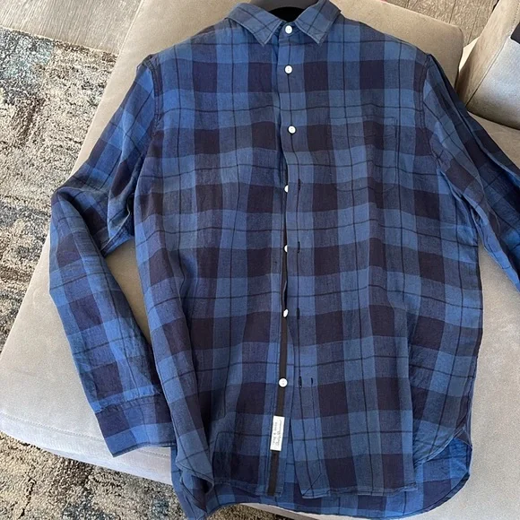 rag & bone classic fit button down linen shirt - Picture 4 of 15